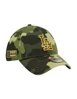 Gorra visera curva cerrada New Era Armed forces MLB LA Dodgers adulto