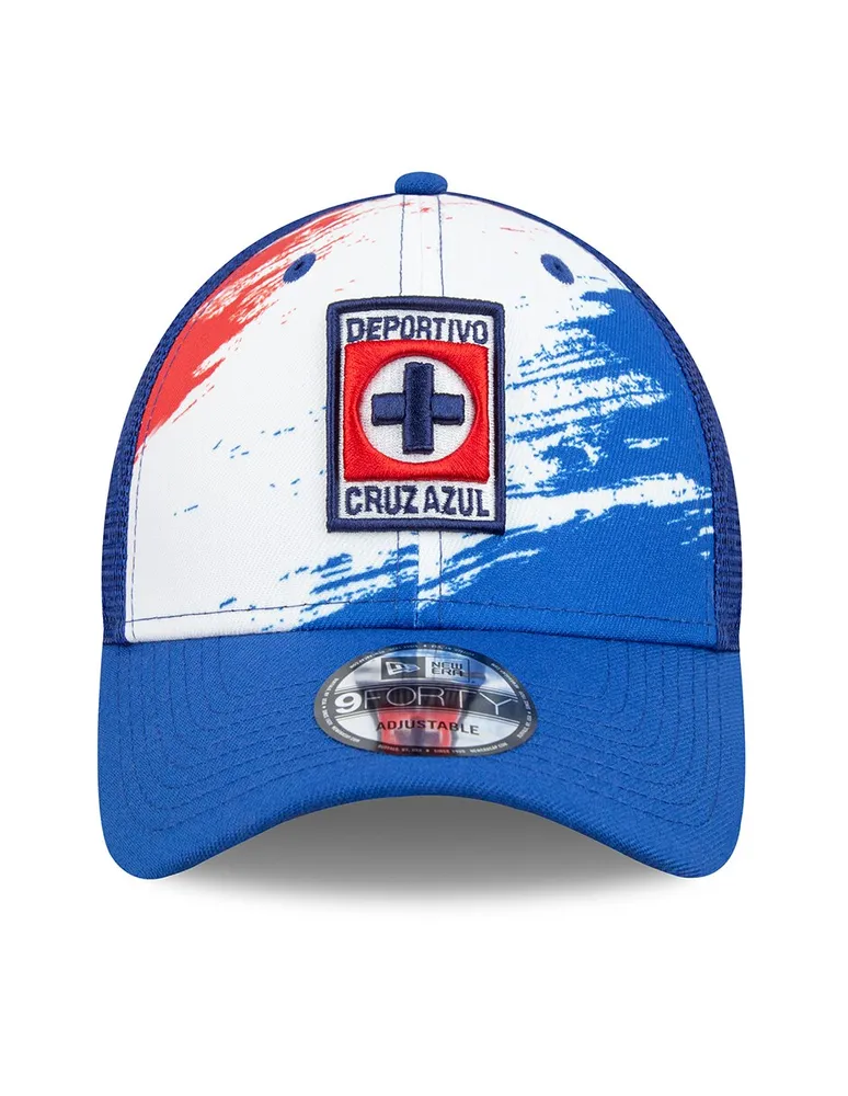 Gorra visera curva hebilla New Era Marble Cruz Azul para hombre