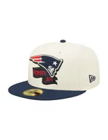 Gorra visera plana cerrada New Era NFL England Patriots para hombre