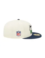 Gorra visera plana cerrada New Era NFL Seattle Seahawks para hombre