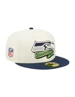 Gorra visera plana cerrada New Era NFL Seattle Seahawks para hombre