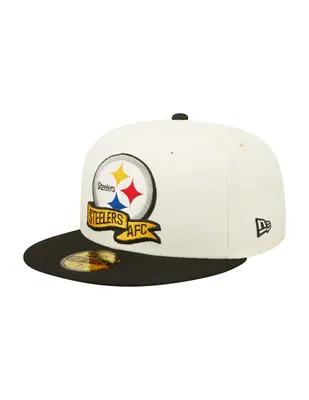 Gorra visera plana cerrada New Era NFL Steelers para hombre