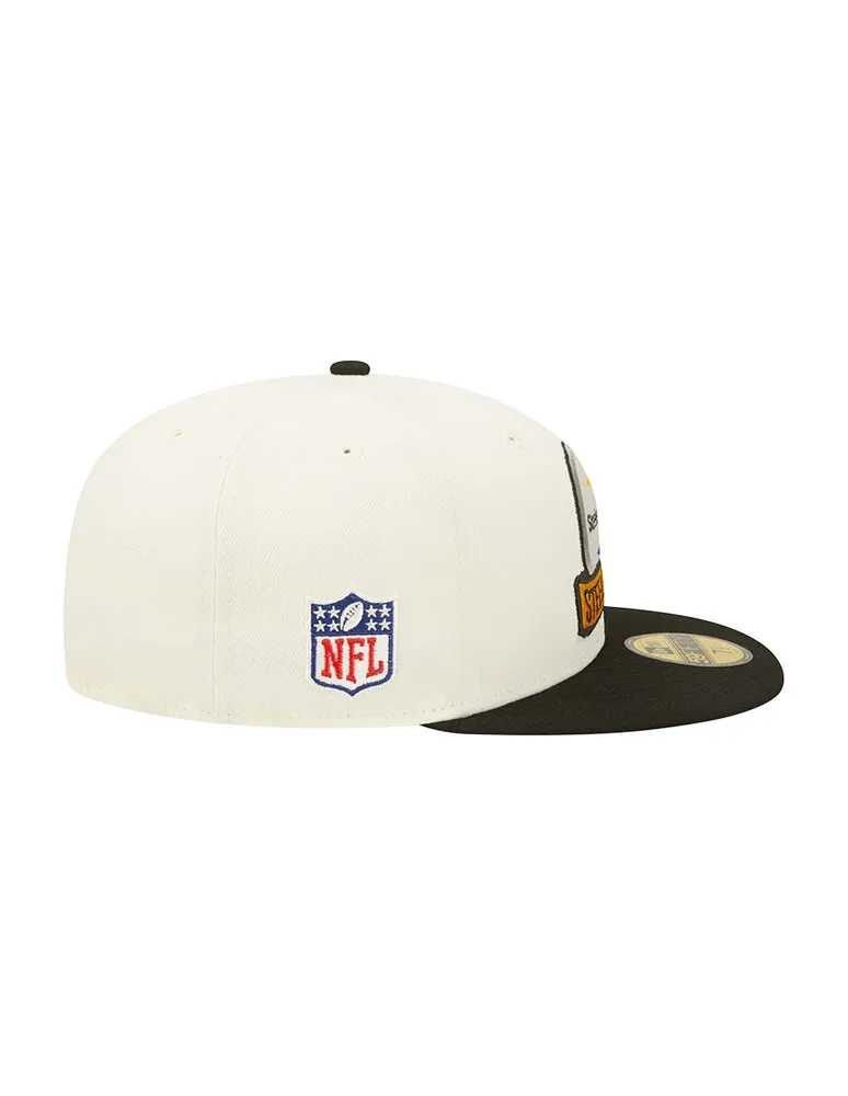 Gorra visera plana cerrada New Era NFL Steelers para hombre