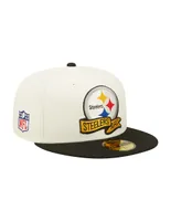 Gorra visera plana cerrada New Era NFL Steelers para hombre