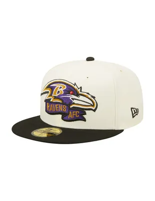 Gorra visera plana cerrada New Era Ravens para hombre