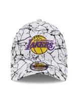 Gorra visera curva hebilla New Era Marble 9forty NBA Los Angeles Lakers adulto