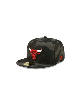 Gorra visera plana cerrada New Era M 5950 Camo D3 NBA Bulls unisex