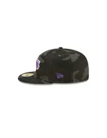 Gorra visera plana cerrada New Era M 5950 Camo D3 NBA Los Angeles Lakers unisex