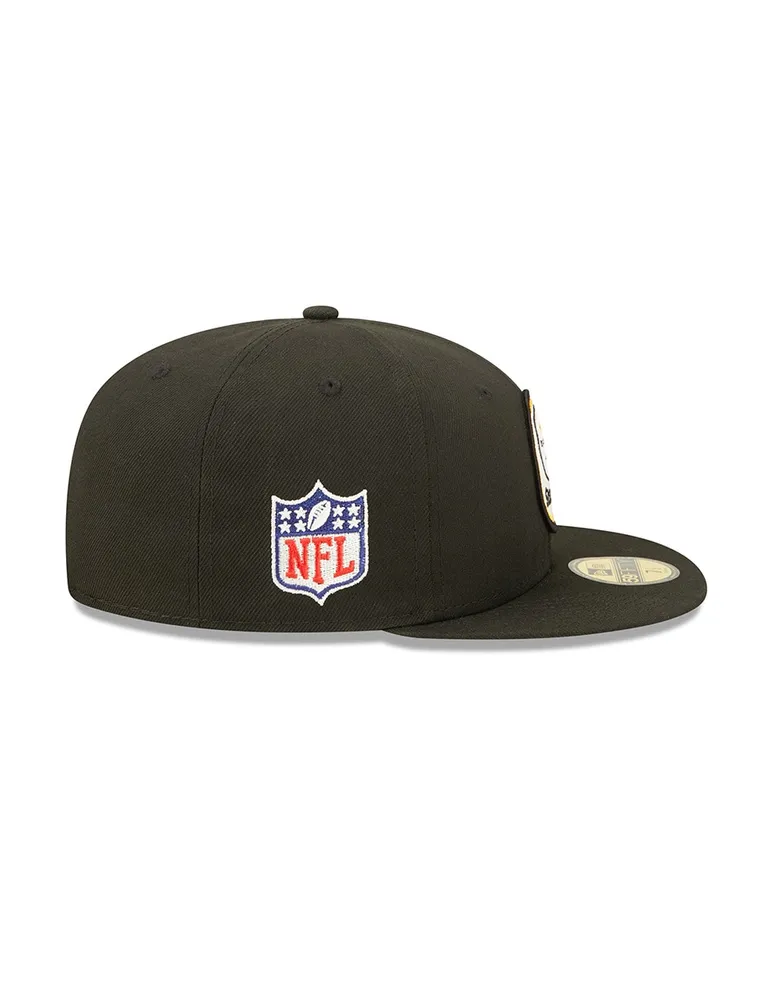 Gorra visera plana cerrada New Era Sideline Historic NFL Pittsburgh Steelers unisex