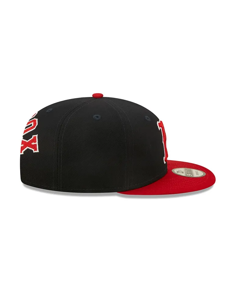 Gorra visera plana snapback New Era M 950Leagueflaw D3 Red Sox unisex