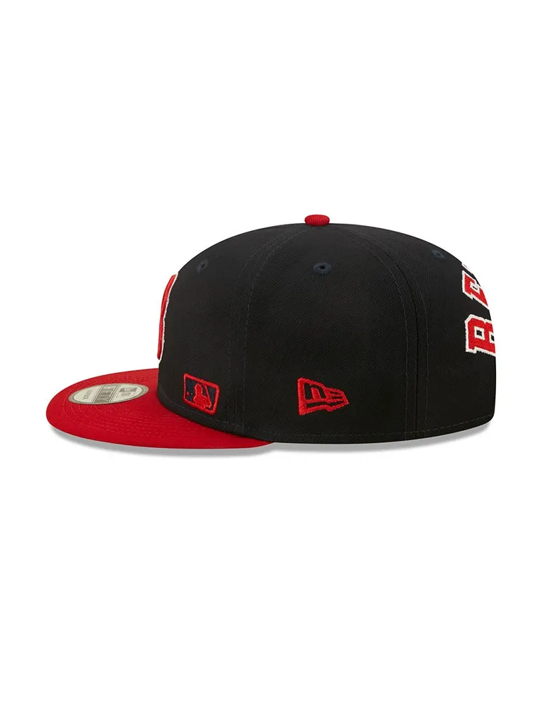 Gorra visera plana snapback New Era M 950Leagueflaw D3 Red Sox unisex