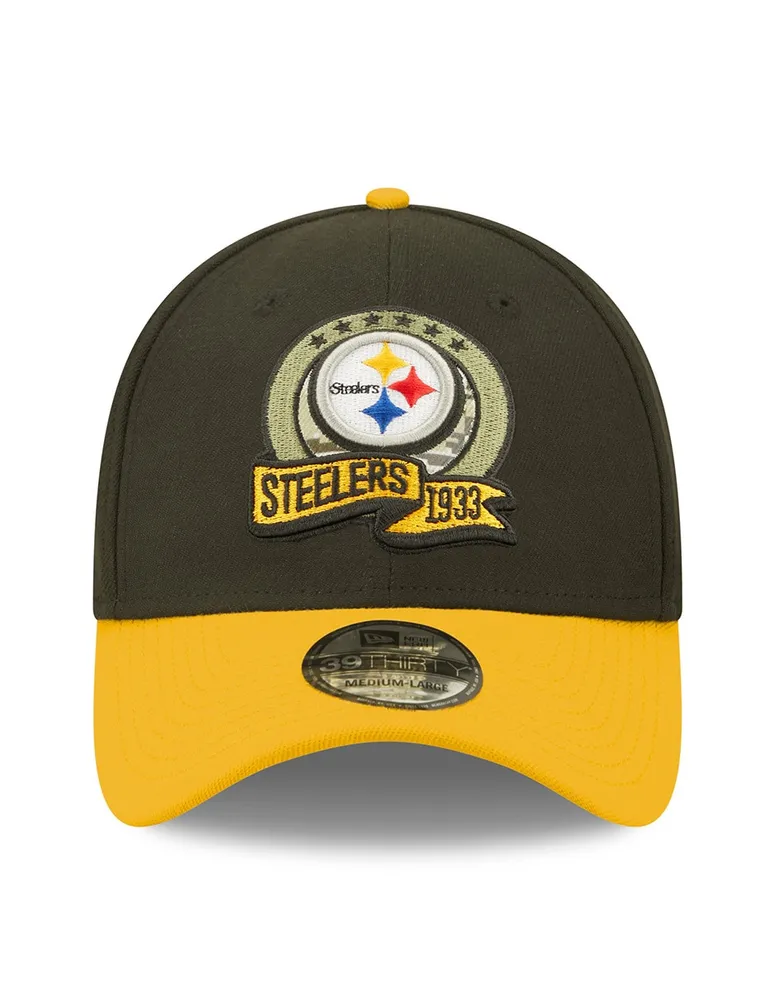 Gorra visera curva cerrada New Era Salute To Service 2022 NFL Pittsburgh Steelers unisex