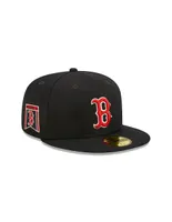 Gorra visera plana cerrada New Era M 5950 Bannerside D3 Red Sox unisex