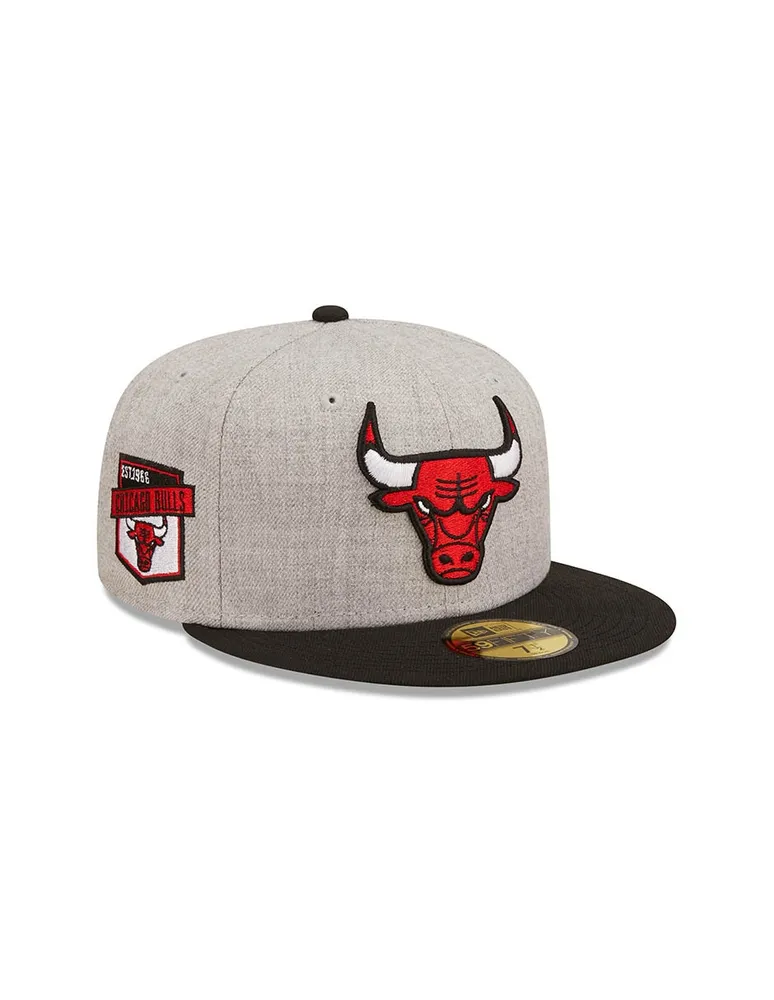 Gorra visera plana cerrada New Era M 5950 Heatherpatch D3 NBA Bulls unisex