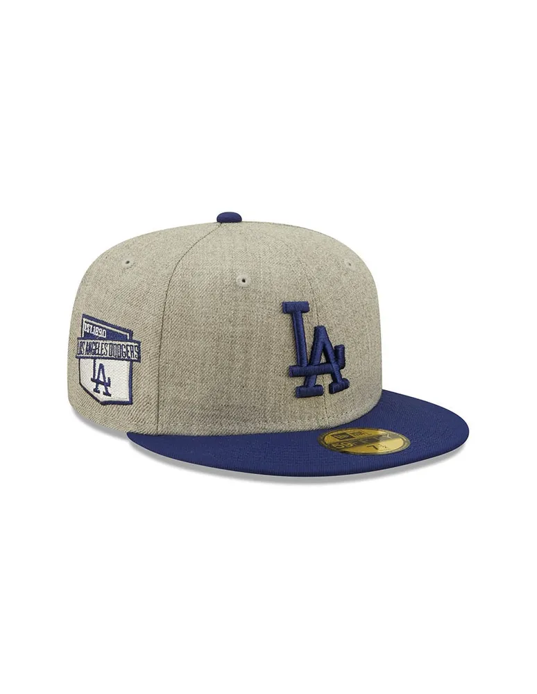 Gorra visera plana cerrada New Era M 5950 Heatherpatch D3 Los Angeles Dodgers unisex