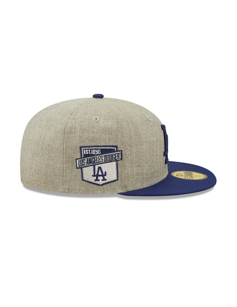 Gorra visera plana cerrada New Era M 5950 Heatherpatch D3 Los Angeles Dodgers unisex