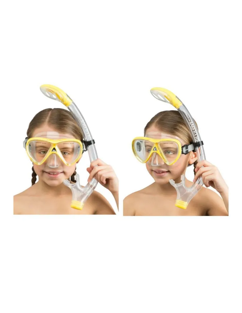 Tubo y gafas de snorkel para buceo Cressi