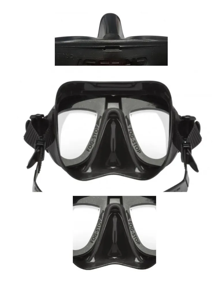 Máscara de buceo y pesca submarina CRESSI Z1 con lente única.