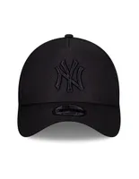 Gorra visera curva snapback New Era Basic black on black collection New York Yankees para unisex