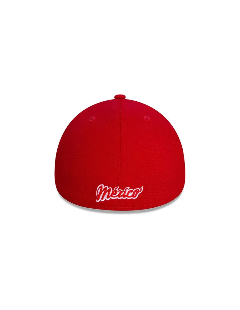 Gorra visera curva cerrada New Era Team classic 3930 collection Diablos rojos del México para unisex