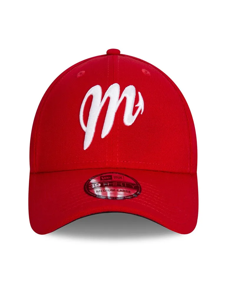 Gorra visera curva cerrada New Era Team classic 3930 collection Diablos rojos del México para unisex