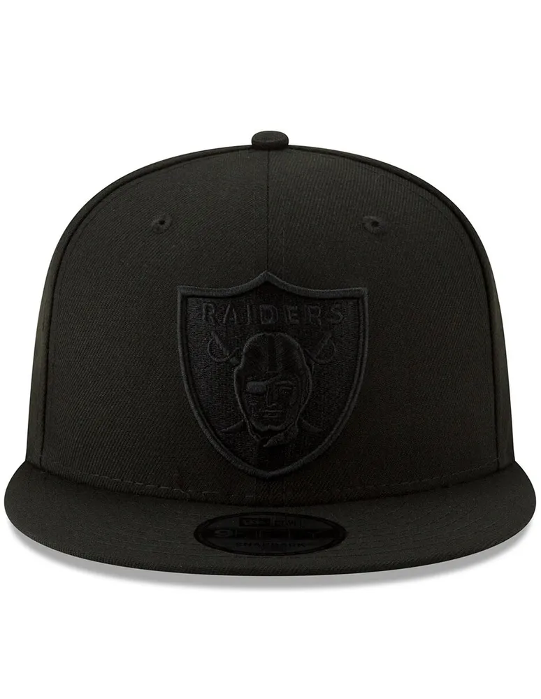 Gorra visera curva snapback New Era Basic 950 black on black collection NFL Las Vegas Raiders para unisex