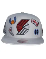 Gorra visera plana Mitchell & Ness Portland Trail Blazers unisex