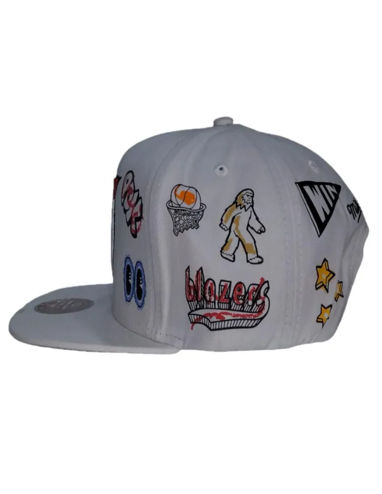 Gorra visera plana Mitchell & Ness Portland Trail Blazers unisex