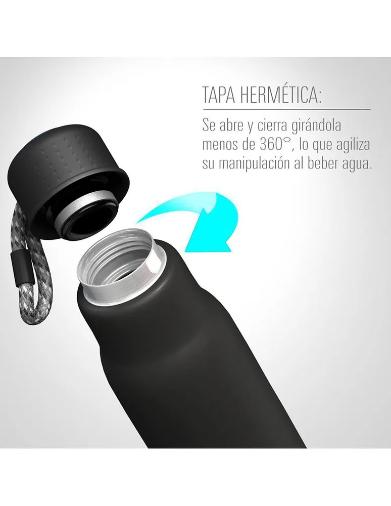 Termo Toho de acero inoxidable con tapa rosca 500 ml