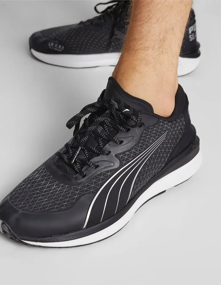  Puma Zapatillas de correr Velocity Nitro 2 para hombre,  Negro/Blanco : Ropa, Zapatos y Joyería