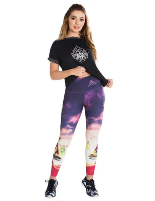 Leggins deportivos Asana Sport para mujer con olanes