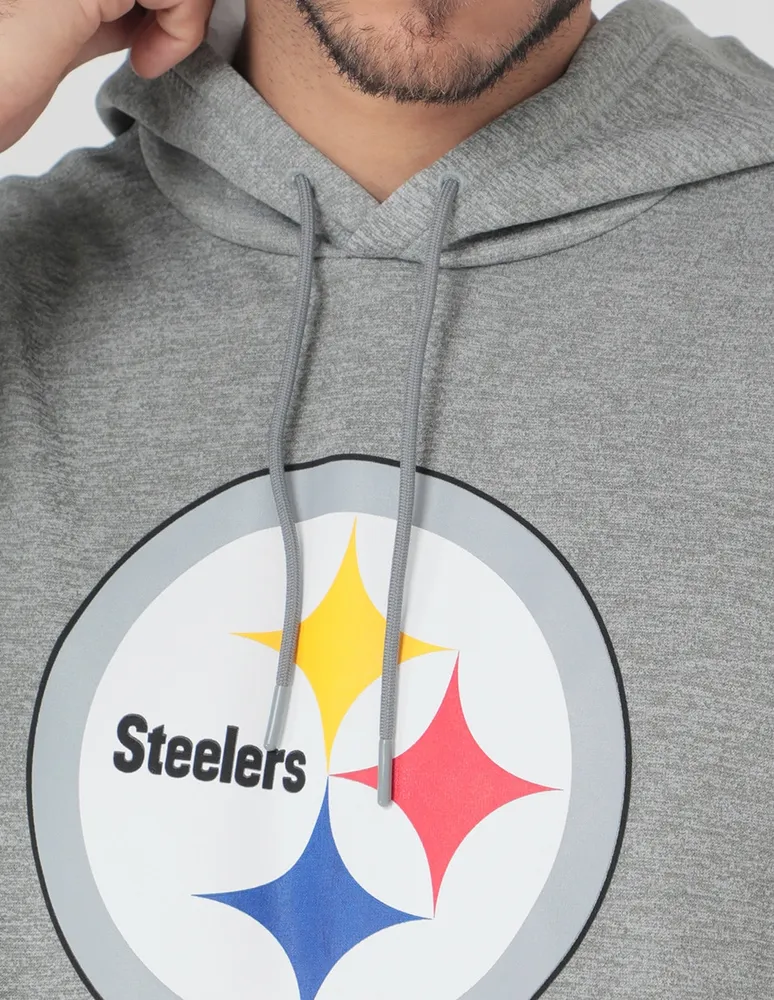 Sudadera Nike con capucha estampado jaspeado Pittsburgh Steelers para hombre