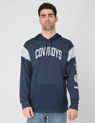 Sudadera X-10 con capucha y bolsa estampado logo Dallas Cowboys para hombre