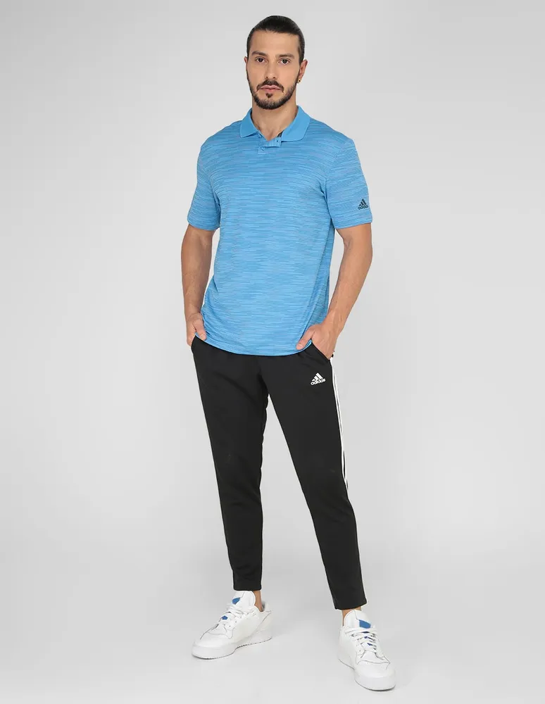 Playera tipo polo ADIDAS estampado a rayas para hombre