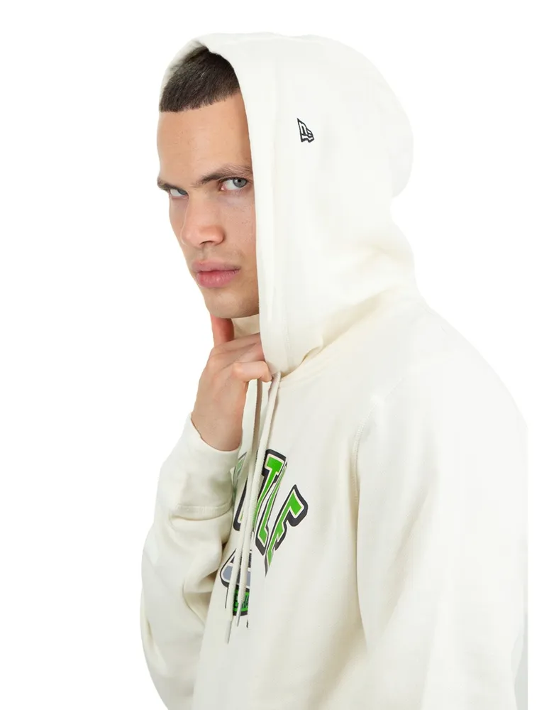 Sudadera New Era capucha y bolsa estampado logo Seattle Seahawks para hombre