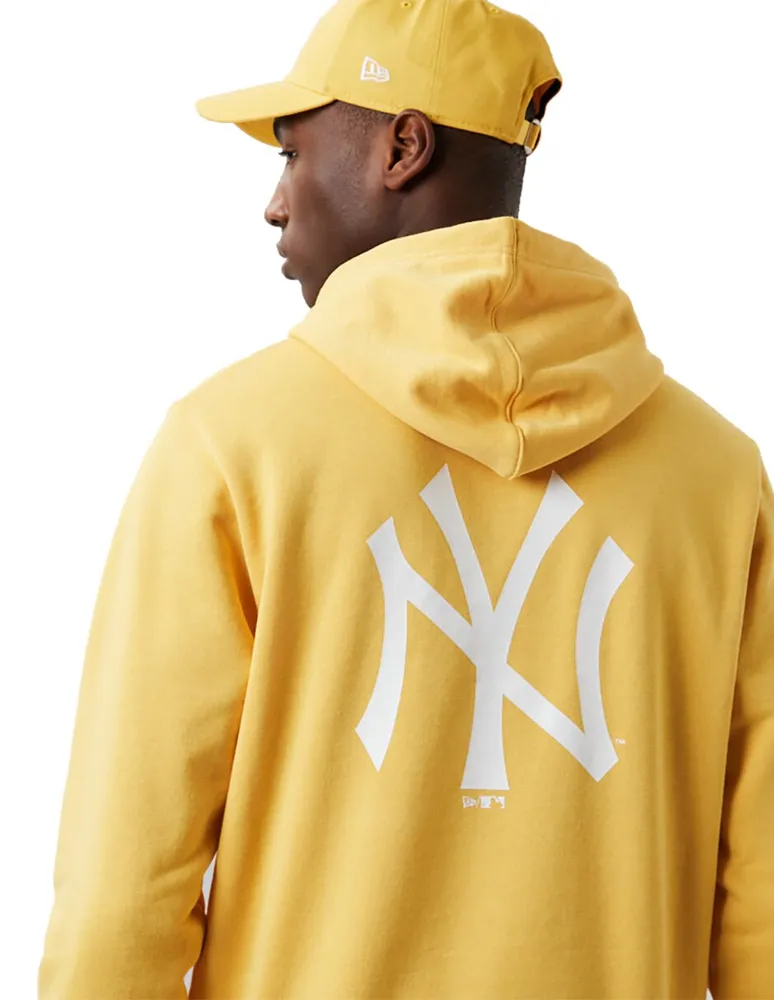 Sudadera New Era con capucha y bolsa estampado logo York Yankees para hombre