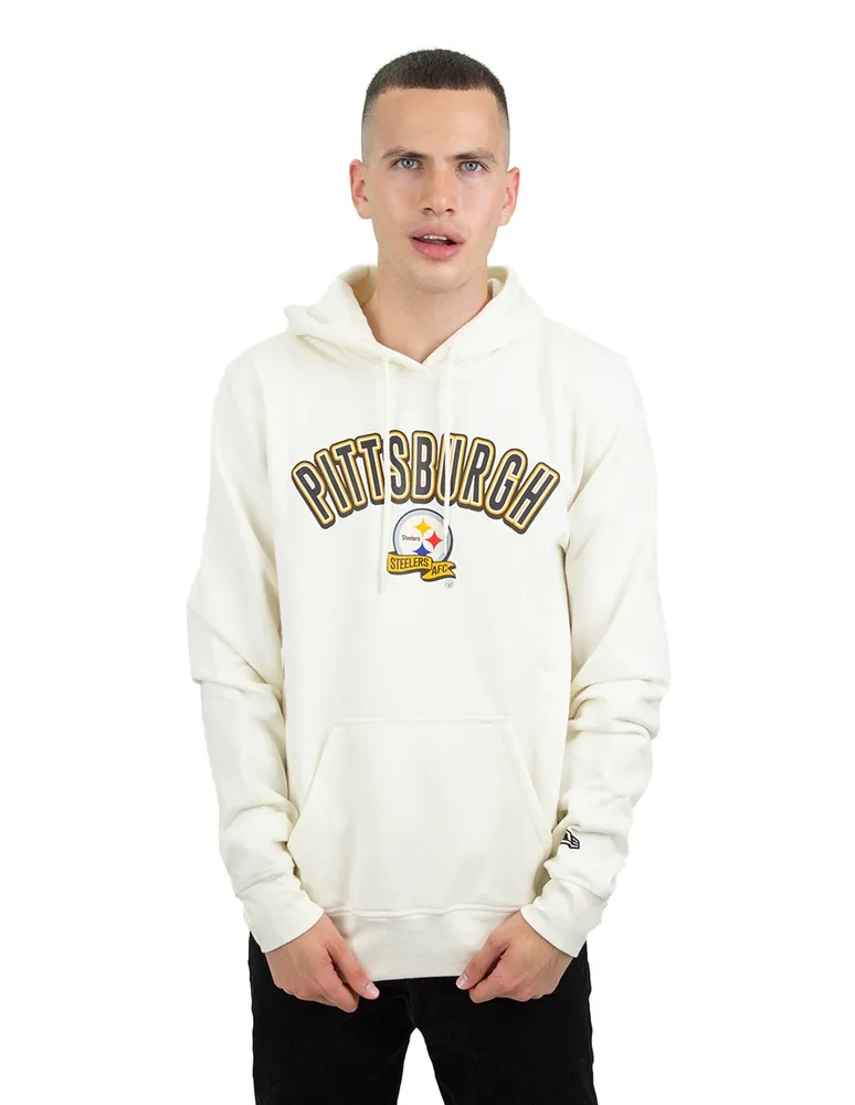 Sudadera New Era capucha y bolsa estampado logo Pittsburgh Steelers para hombre