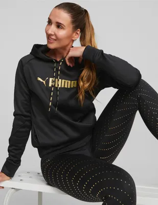 Sudadera Puma con capucha estampado logotipo para mujer