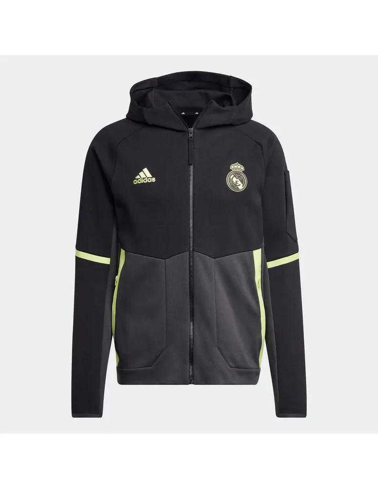 Sudadera de paseo de algodón adidas del Madrid