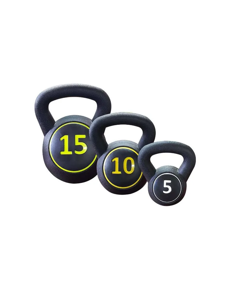 Tayga pesa rusa plástica kettlebell 8 kg antiderrapante