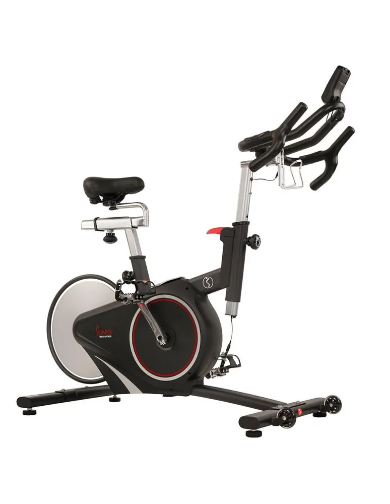Bicicleta estática reclinada magnética con transmisión por correa Sunny  Health & Fitness