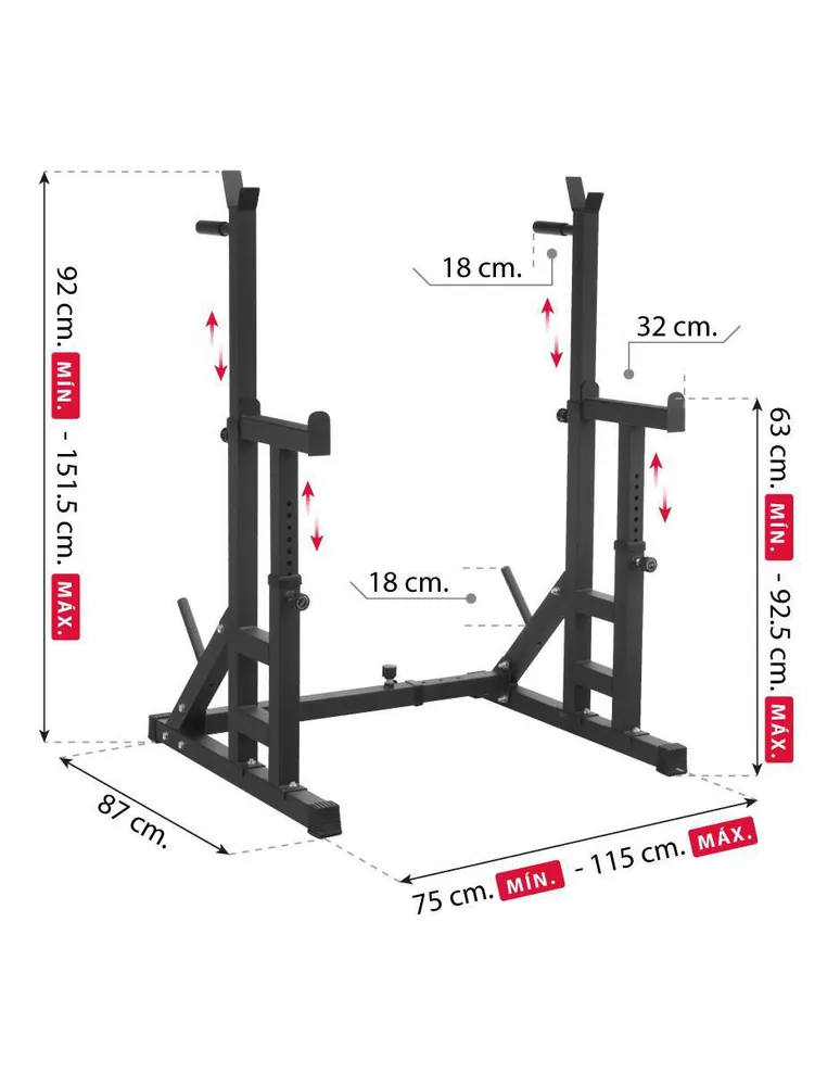 Rack para barra olímpica Altera