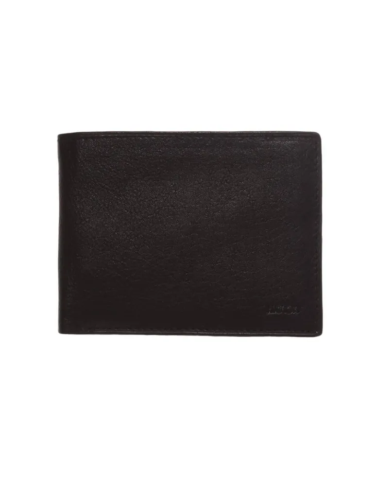 Cartera Hickok piel negra