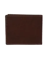 Cartera Hickok piel café