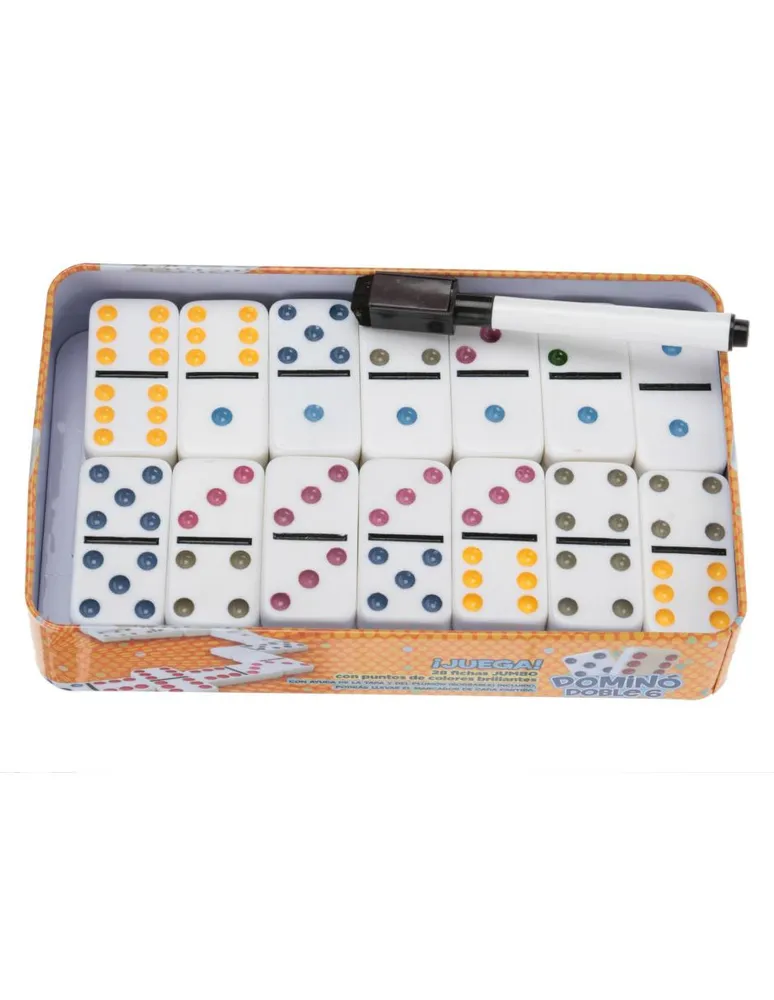 JUEGO DE MESA NOVELTY DOMINO PUNTOS DOBLE 6 