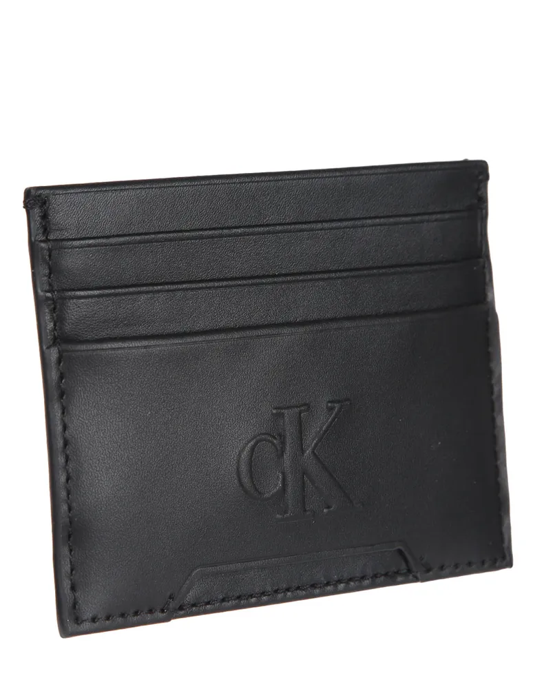 Tarjetero de piel Calvin Klein para hombre