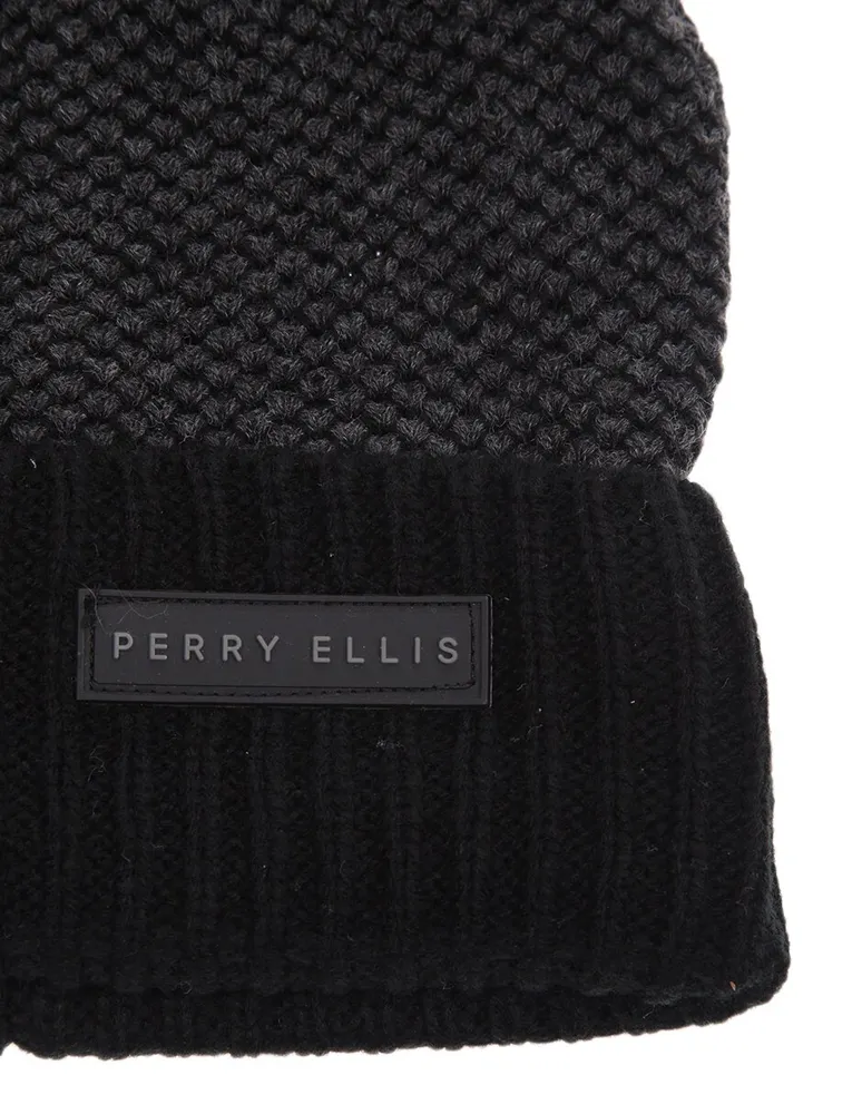 Gorra negra unitalla Perry Ellis