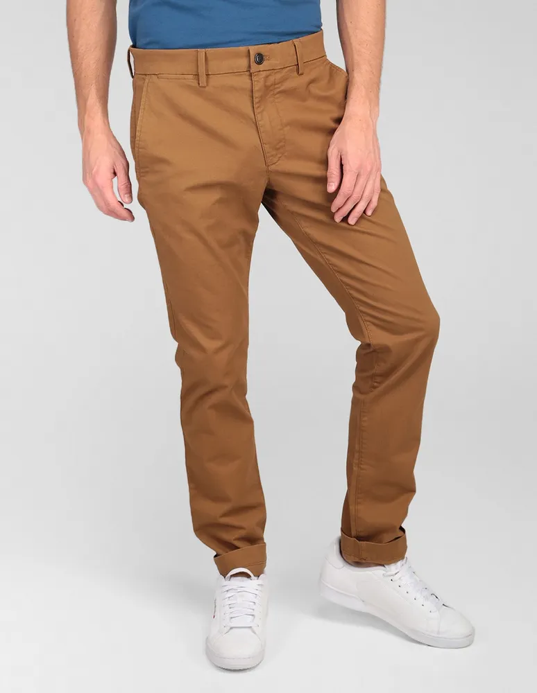 Pantalón slim de algodón para hombre