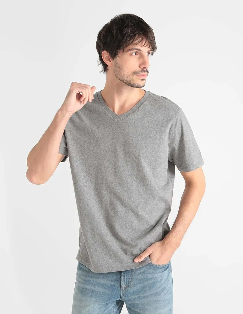 Playera cuello V para hombre