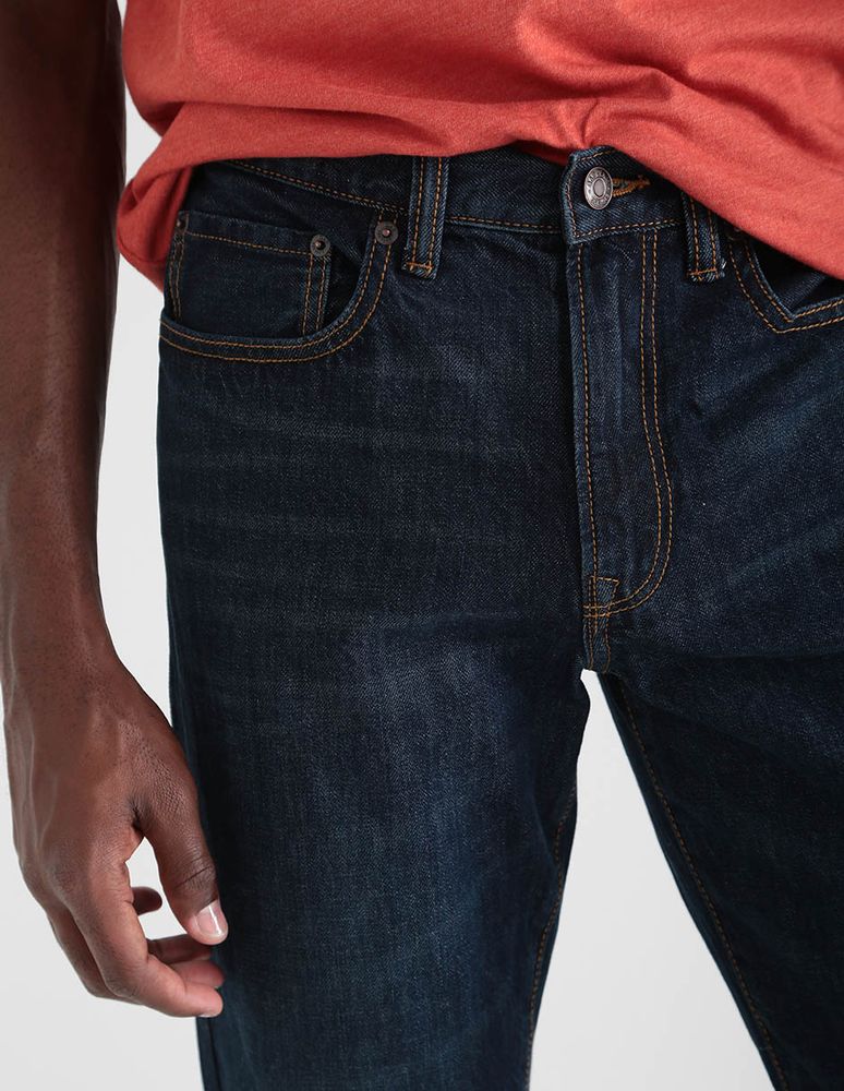 Jeans straight GAP lavado stone wash para hombre